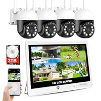 YESKAMOO 360°全方向 ワイヤレス 防犯カメラ 監視 モニター 屋外 Amazon.co.jp: 【500万画素・360° 追尾機能搭載・3TB HDD内蔵