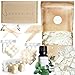 Produktbild Soyovo DIY - Set für Kerzenherstellung - Kerzen Selber Machen Set - mit Soja-Wachs, Baumwolldochten, Silikonformen Bubble, Geo, Spirale, 1 x Duftöl - Soy Wax Candle Making Kit - 6in1
