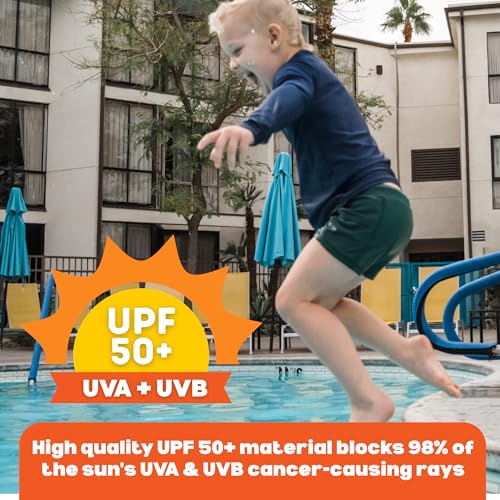 Image of SwimZip UPF 50+ Long Sleeve Rash Guard for Boys' and Girls' - Baby, Toddler, Kids