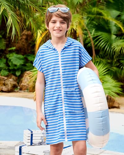 Image of BesserBay Boys Girls Swim Cover Up Terry Cloth Swimwear