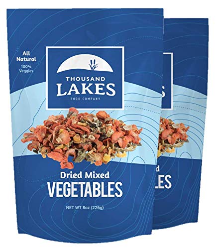 Thousand Lakes Mezcla de sopa selecta de verduras secas  paquete de 2 8 onzas (1 libra en total)  100% verduras  Sin sal añadida