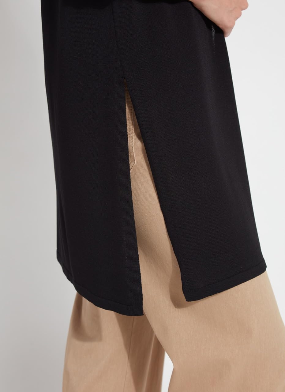 Lyssé Avril Knit Duster Long Cardigan Sweaters for Women, Light Weight with Open Front, 4-Way Stretch Knit, Asymmetrical Hem