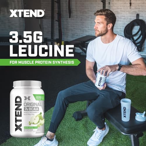 Image of Scivation Xtend XTEND Original BCAA Powder 7g BCAA and 2.5g L-Glutamine, Sugar Free Post Workout Muscle Recovery Drink with Amino Acids for Men & Women, 90 Servings