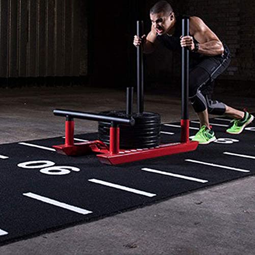 Trineo de arrastre con peso para entrenamiento de fuerza, mejora de velocidad, fitness de fútbol, arnés duradero incluido, ideal para atletas y entusiastas del entrenamiento