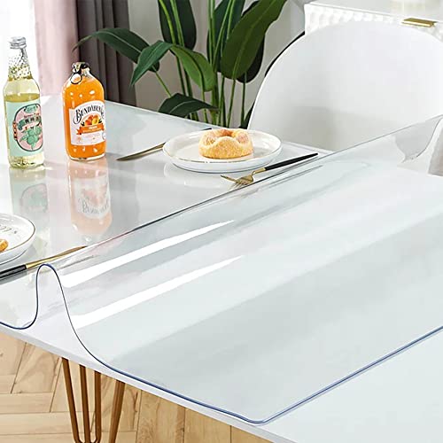 Protector Mesa Escritorio Transparente 55x105cm, Resistente al Desgaste Resistente Al Calor,...