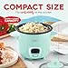 DASH Mini Rice Cooker Steamer with Removable Nonstick Pot, Keep Warm Function & Recipe Guide, .5 Quart, for Soups, Stews, Grains & Oatmeal - Aqua