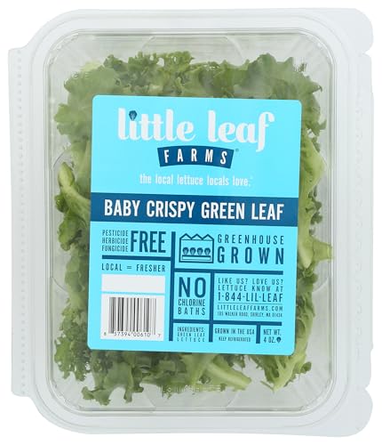 Little Leaf Farms Crispy Baby Locally grown, Green Leaf Lettuce, 4 Ounce