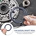PATIKIL UN Radial Shaft Seal 32mm ID x 40mm OD x 6mm Width, 5 Pcs PU Oil Seal for Industry Bearing Shaft Pumps Piston Cylinder, Blue