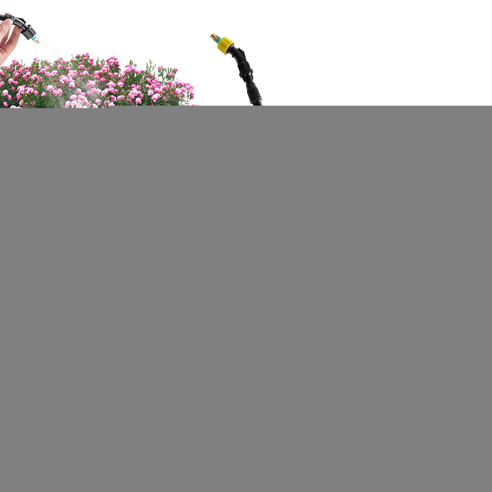 Pulverizador a pilas – 4 litros herbicida – Pulverizador a presión a prueba de fugas con boquilla ajustable para plantas de interior, ventanas, invernaderos
