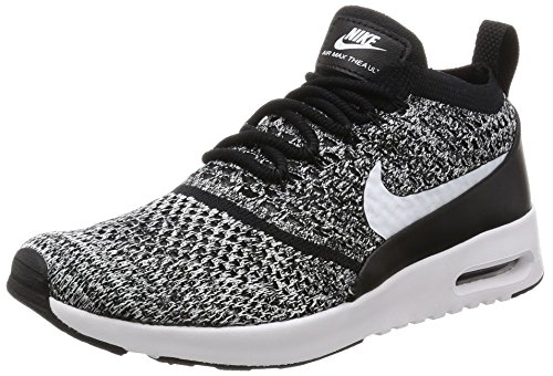 Nike Air Max Thea Ultra Flyknit, Baskets Femme, Noir (Black/White), 37.5 EU