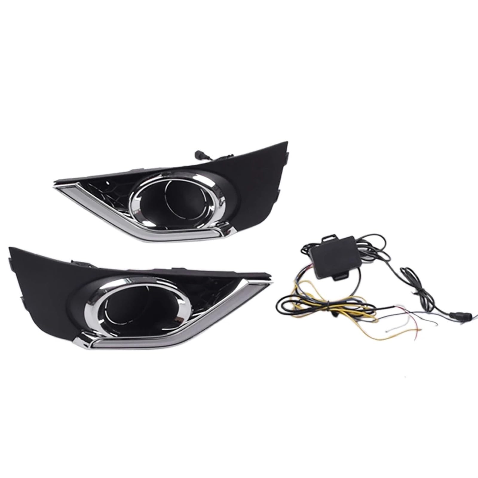 MEIZIYU LED DRL Front Bumper Fog Light Fit For BR-V BRV 2015-2017 Day Daytime Running Lamp Light Driving Turn Signal Light światła do jazdy dziennej do samochodów
