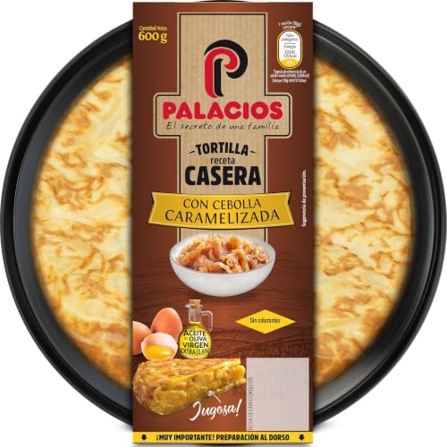 Tortilla Palacios con cebolla caramelizada 600 gr.