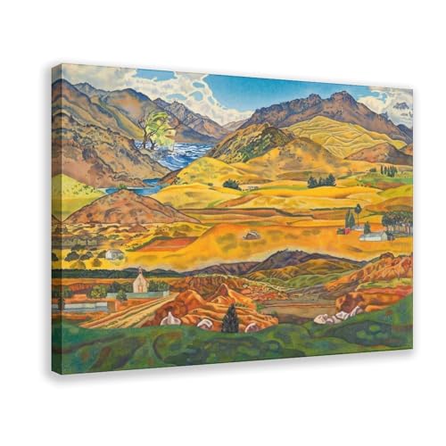 Toile Central Otago Rita Angus décor murale de bureau élégant