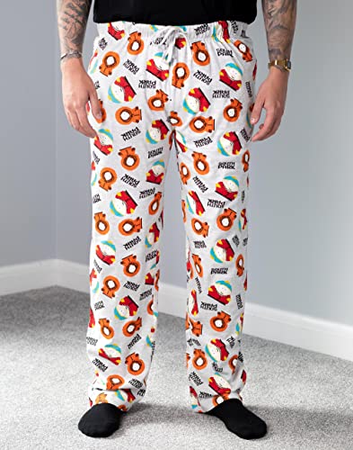 South Park Mens Lounge Pants Comedy Series Characters Grey Pjs Trousers2