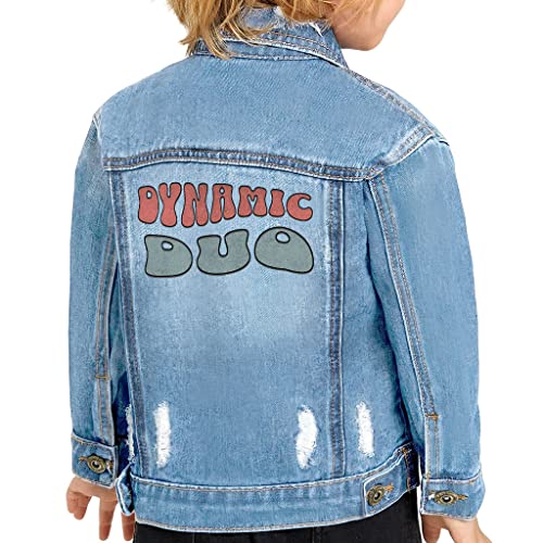 Dynamic Duo Toddler Denim Jacket - Items for Twins - Gifts for Twins
