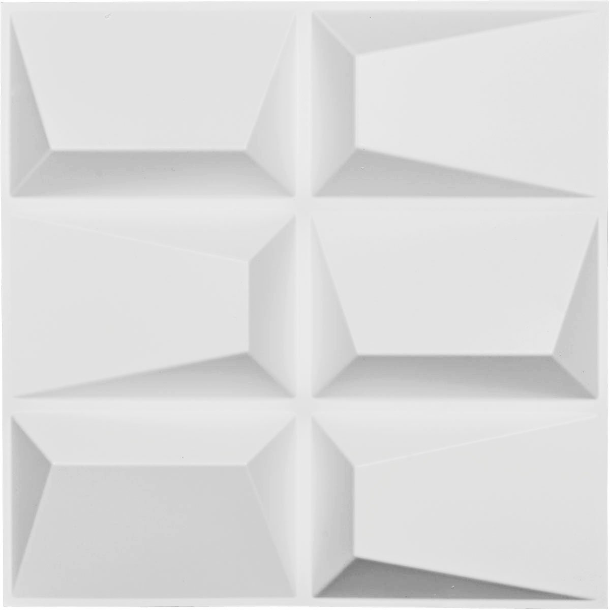 Ekena Millwork WP20X20STWH Stratford EnduraWall Decorative 3D Wall Panel, 19 5/8"W x 19 5/8"H, White