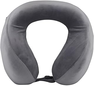 Anomeo Ergonomic Memory Foam Travel Pillow - Comfortable Memory Foam Pillow with Soft Cover, Excellent Head, Spine and Neck Support (Grey)-picture-18