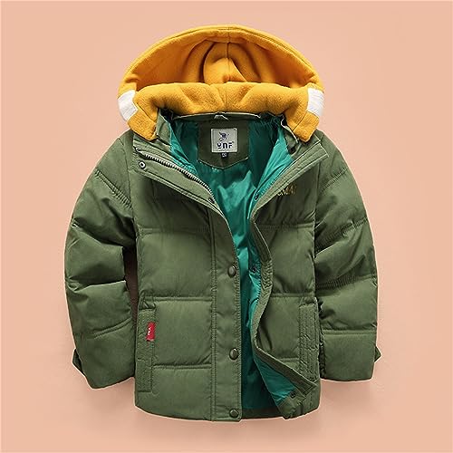 Kids Boys Color Blocking Parka Jacket Toddler Long Sleeve Full Zip Down Outwear Boy Winter Warm Bubble Jacket for Men2