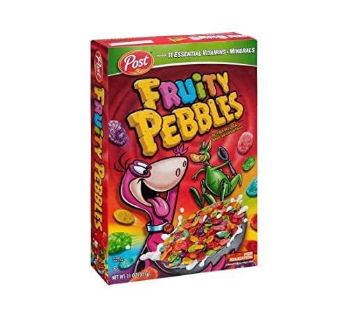 Fruity PEBBLES Breakfast Cereal for Kids, Gluten Free, Made with