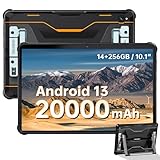 IP68-IP69K Wasserdicht Tablet: Robustheit nach IP68 (wasserdicht bis 1,5m) und IP69K (Fallschutz) zertifiziert und 30m(staubdicht). Dank “Corning Gorilla Glass” ist das Display gegen Kratzer und Bruch bestens geschützt. Der installierte Multifunktions-Pufferständer kann als Ständer zum komfortableren Betrachten von Videos verwendet werden. Der tragbare Schultergurt kann auch zum Tragen eines Tablets verwendet werden, was sehr praktisch ist.