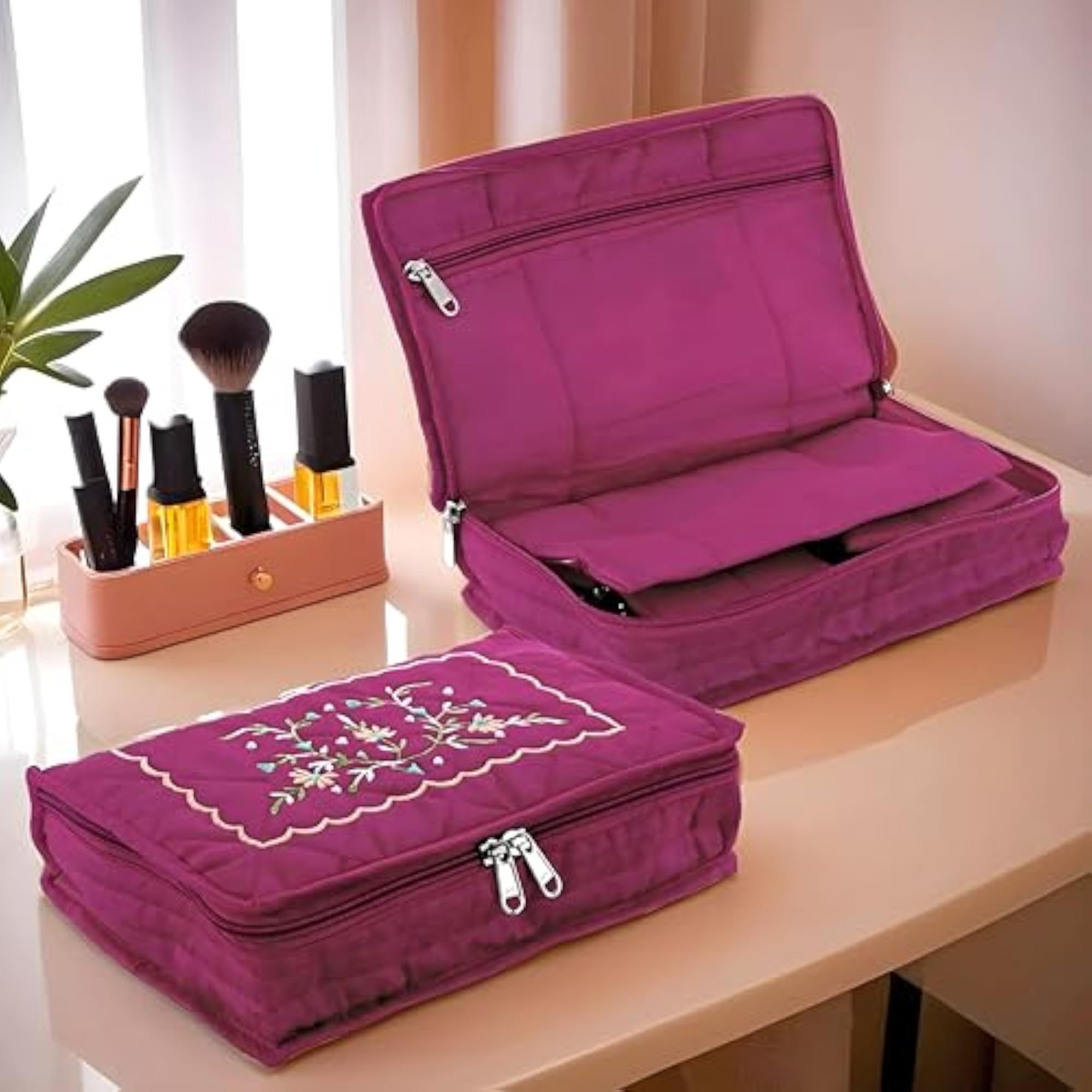 Premium Cotton Jewellery Kit, Maroon