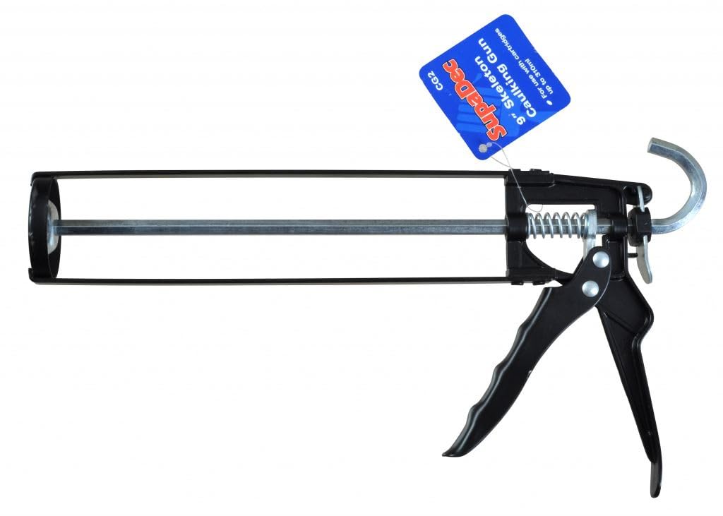 SupaDec Skeleton Caulking Gun 9" Silicone Sealant Mastic Caulk Applicator