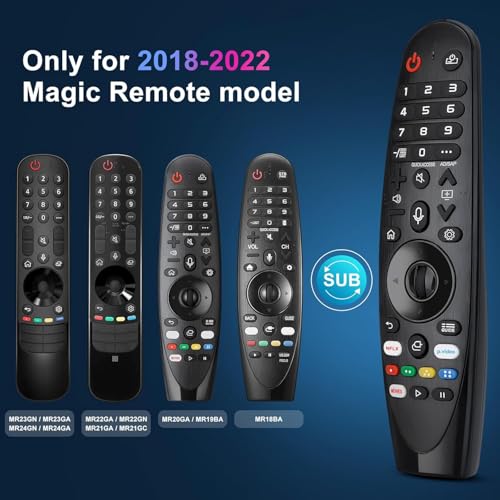 Image of Remote Control for LG Smart TV Magic Remote - AKB75855501 AN-MR20GA MR19BA(NO Voice Function No Pointer Function - Comes with Silicone Case