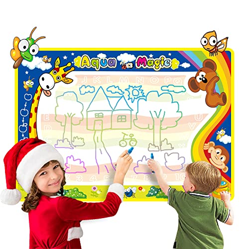 Axel Adventures Aqua Magic Doodle Mat, Water Art Mat for Toddlers Drawing Mat, Toys for Toddlers Age 2, 3, 4, Kids Toys Age 2-3, Water Drawing Mat, Water Doodle Mat, Toddler Toys for Boys and Girls