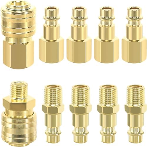 Druckluft Adapter 1 4 Auf 1 2 10 Stück Druckluftkupplung 1/4"BSP Schnellkupplung, Schnellkupplung