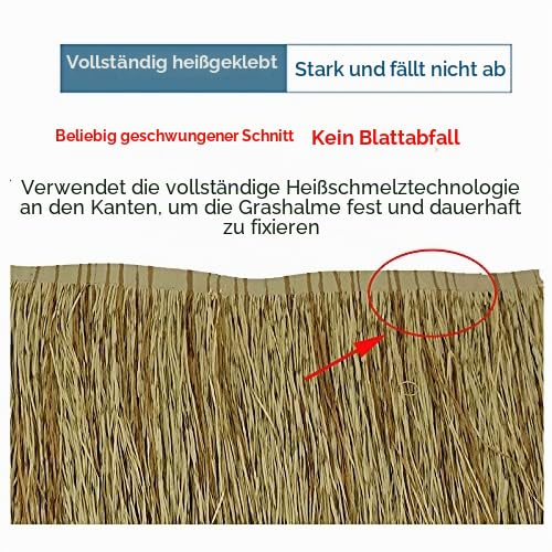 JCPSH 2Generation Künstlicher Palmdach Paneele,PE Keine Fäulnis Und Keine Wartung,for Tiki Bar Garten Hawaii Strandschir Mstrandschirm Holzhaus(Size:30pcs,Color:Gewöhnliches Gelb)
