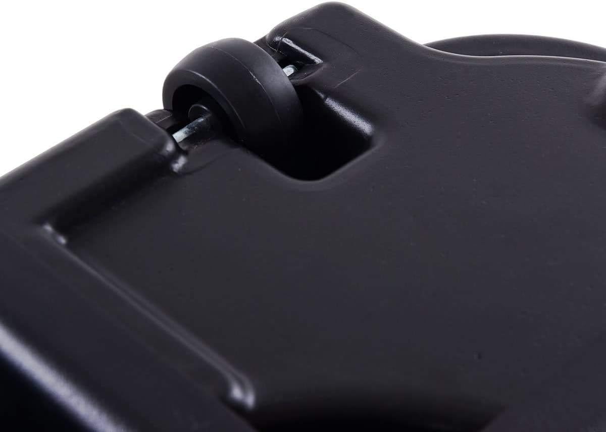 LUARANE Universal Offset Umbrella Base, Heavy-Duty Offset Umbrella Holder with Wheels, Portable Lawn Yard Patio Umbrella Base with Weighted Water/Sand Base (Black)