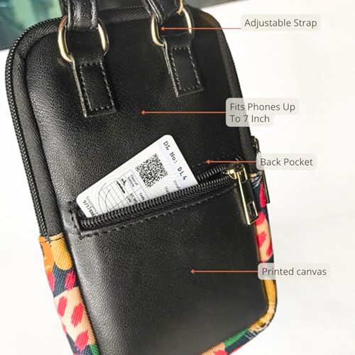 Image of HAMELIN Small Crossbody Mobile Sling Bag for Women |Stylish Phone Pouch with Adjustable Strap |Mobile Purse|Versatile Cell Phone Pouch for Girls | Ideal Gift For Woman