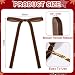 Glitinsel 24 Pcs Velvet Bows for Christmas Tree Vintage Ribbon Bows for Crafts Garland Home Coquette Wedding Birthday Decor(5 x 7 Inch, Width of 3/8",Brown)