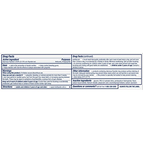 Parodontax Toothpaste For Bleeding Gums, Gingivitis Treatment And Cavity Prevention, Clean Mint - 3.4 Ounces #TOP1