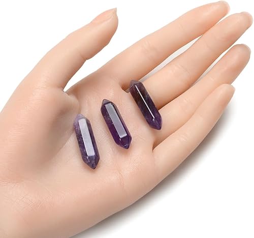 Miniatura 2 de Adabele Colgante de piedra semipreciosa natural de 1.260 in en forma de bala de doble punta para mujeres y hombres, aretes, pulsera, llavero,