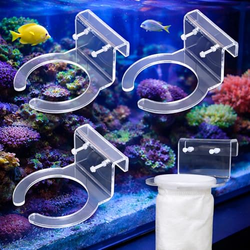 Image of Pre Sump Filter Sock Holder Mount Bracket 4 inch for Fish Tank Sump Saltwater Freshwater Aquariums