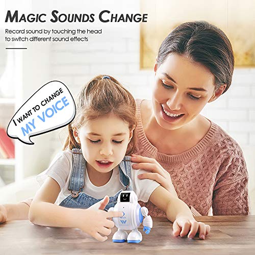 Goolsky R07 Robôs para Crianças Brinquedos Robô Interativo Sensível Ao Toque Cantar Robô com Emoção