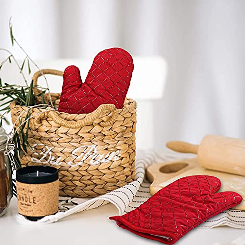 Guantes de cocina anti escaldado de silicona resistente al calor para microondas 7