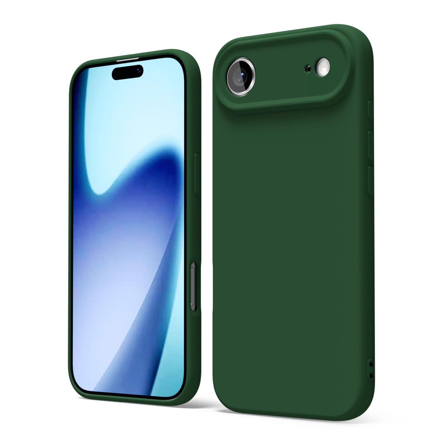 oakxco for iPhone 16 Pro Max Case Liquid Silicone, Soft Rubber Gel Elegant Aesthetic Basic Simple Cover, Cute Thin Slim TPU Matte Solid Color Plain Smooth Case for Women Girl, Light Pink — view 1737