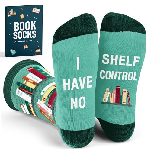 Book Lover Gift Ideas - Reading Socks for Women Cute Accessories for Reading Lovers Stocking Stuffers for Readers Unique Gifts for Book Readers Cool Presents for People Who Love to Read