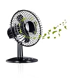MAXAH Mini ventilador de escritorio pequeño ventilador de mesa ventilador USB ventilador silencioso hermoso ventilador pequeño ventilador de mesa negro ventilador negro para oficina y clase con 2