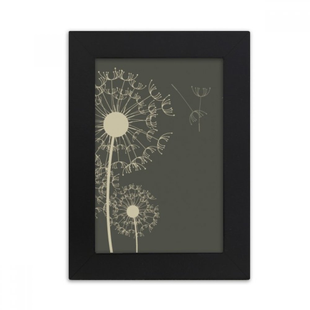 Cadre photo noir pissenlit 5x7 pouces pour bureau et decoration elegante