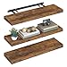 Produktbild VASAGLE Wandregal, 3er Set, Schweberegal, Regalbrett, 20 x 80 x 3,8 cm, Wandboard für Bilderrahmen, Deko, Regal für Wohnzimmer, Arbeitszimmer, Küche, vintagebraun LWS28BX-3