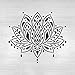 Sacred Lotus Flower Stencil - Stencil Furniture, Stencils, Floral Stencil, Lotus Stencil, Sacred Stencil