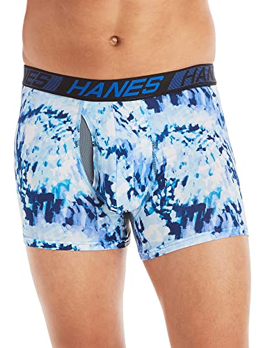Hanes Mens Total Support Pouch Men's Boxer Briefs Pack, Anti-Chafing, Moisture-Wicking Underwear With Cooling ( Trunks, Trunk - Assorted, Medium Us #TOP1