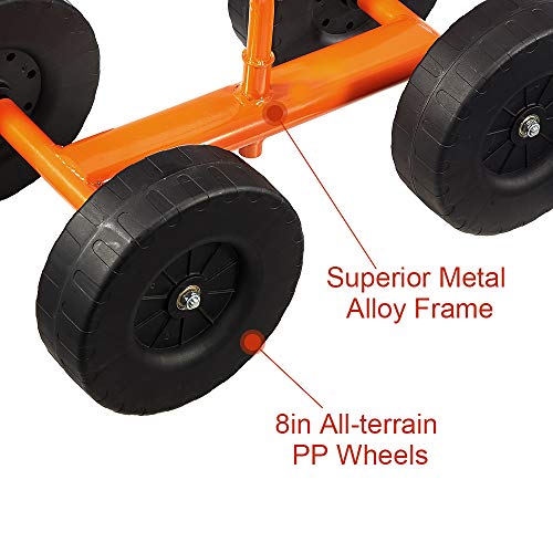 Albott Ride On Sand Digger Excavator Toys Working Crane With 8 Inches Wheels And 360° Rotation Seat Outdoor Kids Sandbox #TOP2