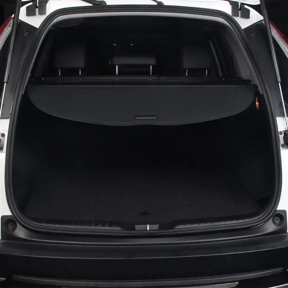 FUNFOB Frachtabdeckungen für Automobile Für HR-V Für HR V Für Vezel RV5 2022~2024 Heckkofferraum-Laderaumabdeckung Trennwand Sichtschutz Schattenvorhang Kofferraum Schutz Abdeckung(Kohlenstoff-Look)
