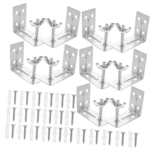 VILLCASE 1Set Durable Shape Curtain Bracket Premium Quality Installation Accessories for Easy Mounting Living Room Bedroom Office More Classic Design for Versatile Use