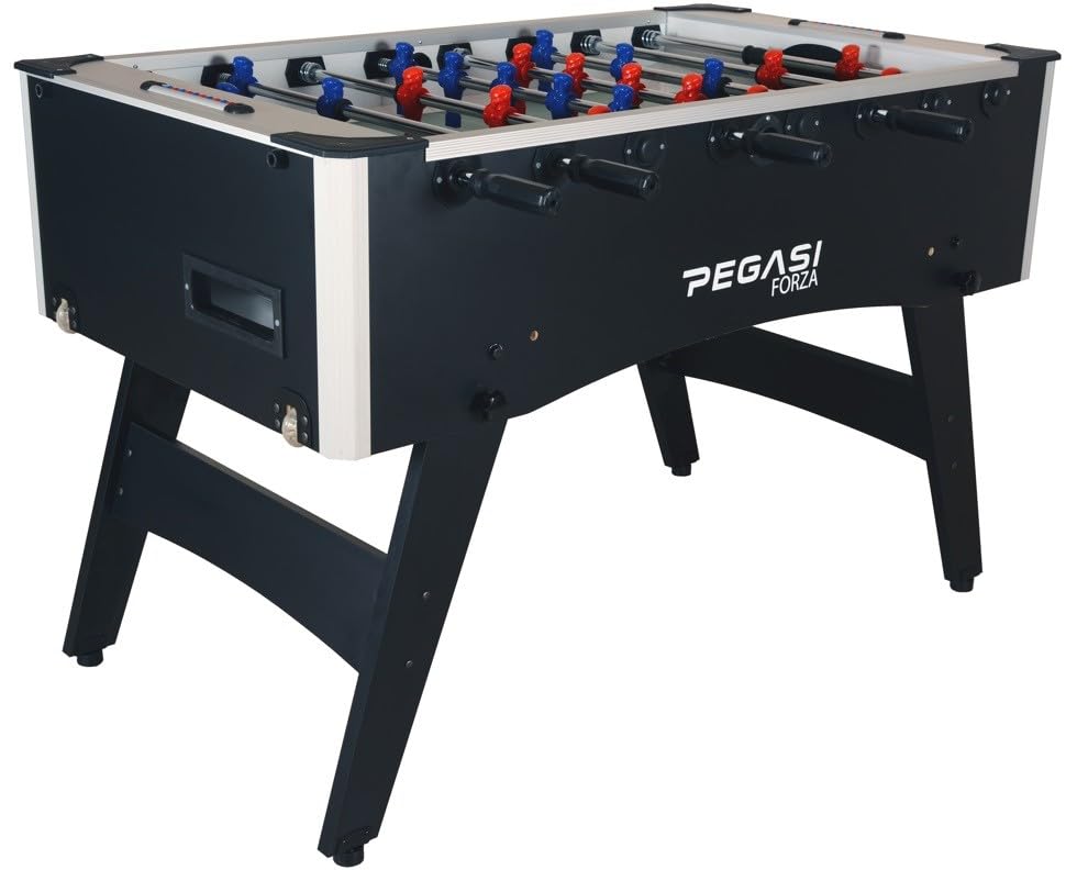 Pegasi Fußballtisch Forza - Kickertisch - Fussballtisch - Indoor Tischkicker- Fußball Tischspiel - Fussballtisch Erwachsene - Foosball Table