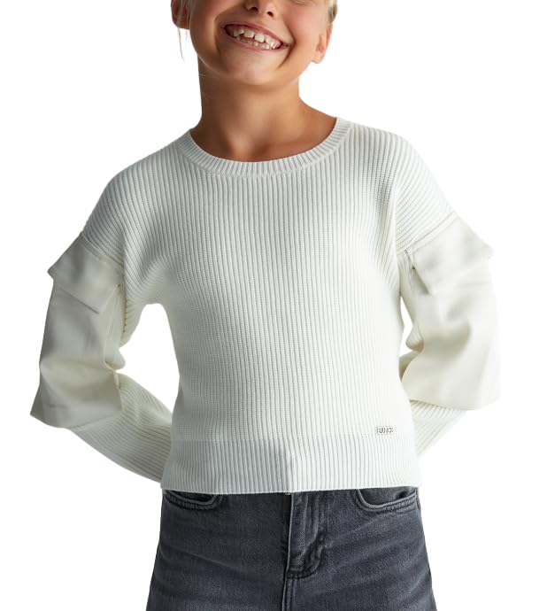 Liu Jo Camiseta para niñas y niñas GF4215 MS99E, Mantequilla., 12